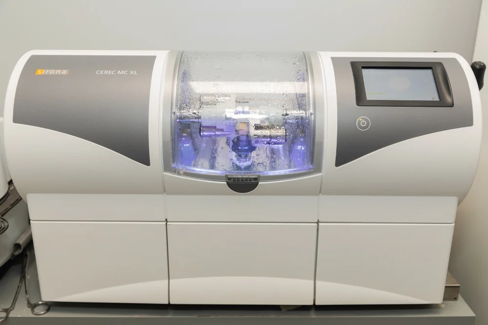 CEREC MC XL milling unit used to make same-day crowns in the office